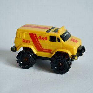 Vintage Schaper Stomper Chevy Van Yellow 4x4 McDonald's Happy Meal Toy CLEAN!